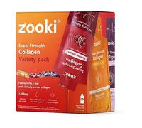 Zooki Super Strength Marine Collagen 11,000mg, Variety Pack - 30x18.5ml Liquid Sachets
