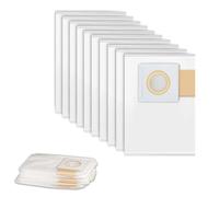 Zookpr 10-Pack 197903-8 Filter Bag for Makita Vacuum Filters 18V X2 LXT Backpack Vacuum Models XCV05, XCV09 and XCV10, White Filter Collector Dust Bag