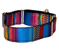 Zooleszcz MARTINGALE DOG PUPPY COLLAR GREYHOUND LURCHER WHIPPET SIGHTHOUND (1, Mosaic Blue)