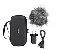 ZOOM APH-4e Accessory Pack - Complete Kit for Zoom H4essential Handy Recorder - Windscreen, Case, Adapter, USB-C - Ideal for Field Recording - UK Version - Black