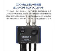 Zoom Audio Interface Black Pocket Size 85g Compatible With Ams-22 2-in/2-out Usb-type-c Windows/mac/ios/android