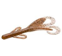 Zoom Bait Brush Hog Bait-Pack of 8 (Pumpkin, 6-Inch)