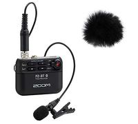 Zoom F2-BT Bluetooth Field Recorder with Lavalier Microphone + Keepdrum Fur Windshield