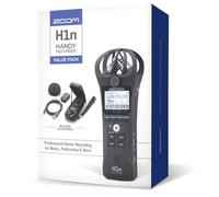 Zoom H1n Handy Recorder (2023 Model, H1n-VP) Portable Recorder, Onboard Stereo Microphones, Camera Mountable, Records to SD Card, USB Microphone, with Case, USB Cable, Windscreen, & Power Adapter