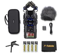 Zoom H6studio Handy Recorder Bundle with APH-6s Accessory Pack, Hairy Windscreen, Padded Shell Case, AD-17 AC Adapter, USB-C Cable, AA Batteries, Table Tripod Hand Grip
