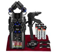 Zoom H6studio Handy Recorder, H6 Studio (H6S) 32-Bit Float Recording, F-Series Preamps, Gain Knobs, Large Mics, USB Audio Interface w/Micro SD, Tripod, Batteries for Podcast Filmmakers Musicians