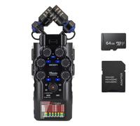Zoom H6studio Recorder Bundle with 64GB MicroSD Card and Adapter
