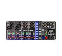 Zoom LiveTrak L6max Digital Mixer/Recorder, Battery Powered, 32-Bit Float, 12-Channels, 4 Combo + 8 Stereo Inputs, MIDI, Effects, Sound Pads, 3-Band EQ, Bounce Track, AI Noise Reduction, and More