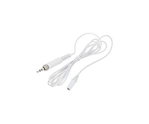 Zoom LMF-2 Lavalier Microphone for F1 Field Recorder, high-resolution audio recordings for interviews, reports, podcasts, voice recordings, white