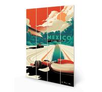 Zoom Mexico Formula 1 Plaque White/orange/green (59Cm X 40Cm)