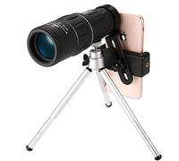 Zoom Monocular Telescope, High Definition BAK4 Prism & FMC HD Monocular with Smartphone Holder and Tripod, Waterproof and Anti-fogging Monocular Scope for Bird Watching
