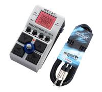 Zoom MS-50G+ MultiStomp Pedal Guitar Effects Device + Keepdrum Guitar Cable
