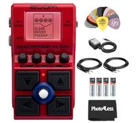 Zoom MS-60B+ MultiStomp for Bass, Bundle with AC adapter, AA Batteries (4 Pack), Guitar Picks, 2X 1/4 in male cable 10 Feet