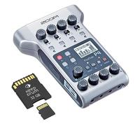 Zoom P4 Podtrak Compact Podcast Recorder - Keepdrum Bundle