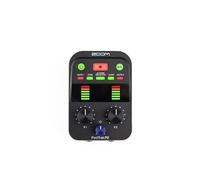 ZOOM PodTrak P2 - Mobile podcast recorder with 2x USB microphone connection, podcasting mixer and interface for professional recordings on the go, black
