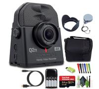 Zoom Q2n-4K Handy Video Recorder, 4K/30P UHD Video, Compact Size, Stereo Microphones, Wide Angle Lens, for Recording Music, Video, YouTube Videos, Livestreaming Bundle with Accessories