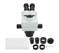 Zoom Trinocular Stereo Microscope Head 3.5X To 45X Magnification High Resolution Optical Glass Metal Construction For Microscopic Experiments And Scientific Research