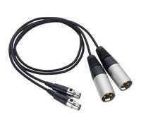 Zoom TXF-8 Dual TA3F to M-XLR Adapter Cable for Zoom Recorders