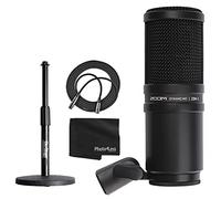 Zoom ZDM-1 Dynamic Microphone + On Stage Adjustable Desk Microphone Stand + Mic Cable XLR-M to XLR-F + Photo4Less Black Cleaning Cloth - Top Value Bundle