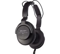Zoom ZHP-1 Closed studio headphones for precise monitoring in music, broadcast and field recording, 3-metre cable, 3.5 mm with adapter to 6.3 mm