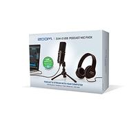 Zoom ZUM-2 Podcast Mic Pack, Podcast USB Microphone, Headphones, Tripod, Windscreen, USB Cable, For Recording and streaming Podcasts, Music, Voice-Overs, and more
