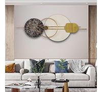 ZOOMCAM 3D Round Metal Wall Decor, 120x50cm Art for Living Room, Large Nature Art Home Decor - for Bedroom Dining Room Decorations