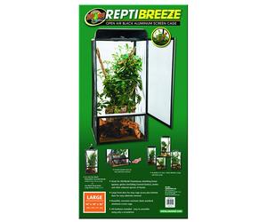ZooMed ReptiBreeze Screen Reptile Lizard Cage Open Air Chameleons Gecko Arboreal