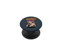 Zoomies Squad Cute Comic Cartoon Puppy Labrador Retriever PopSockets Adhesive PopGrip
