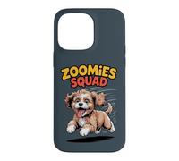 Zoomies Squad Cute Comic Crossbreed Mix Breed Cavapoo Case for iPhone 14 Pro Max