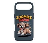 Zoomies Squad Cute Comic Crossbreed Mix Breed Cavapoo Case for iPhone Air