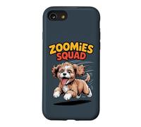 Zoomies Squad Cute Comic Crossbreed Mix Breed Cavapoo Case for iPhone SE (2020) / 7/8
