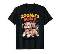 Zoomies Squad Cute Comic Crossbreed Mix Breed Cavapoo T-Shirt