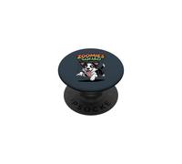 Zoomies Squad Cute Comic Puppy Breed Border Collie Sheepdog PopSockets Adhesive PopGrip