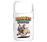 Zoomies Squad Cute Comic Puppy Cool Frenchie French Bulldog Case for iPhone 17 Pro