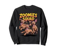Zoomies Squad Cute Comic Puppy Hungarian Dog Breed Vizsla Sweatshirt