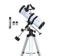 Zoomion Philae 114/500 EQ reflector telescope astronomical set with tripod, mount and eyepieces for children and beginners of astronomy