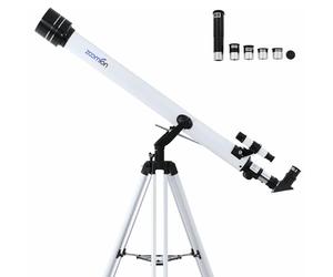 Zoomion Viking 60/900 AZ Astronomical Telescope Set for children and beginners in astronomy with Tripod, Ocluars and Viewfinder