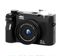 Zoomix Digital Camera, Digital Camera That Syncs To Phone - 4k 75mp, Af Smart Focus, Ultra Hd Cmos Image Sensor, 18x Digital Zoom - Lightweight, Easy To Use (Black+32G)