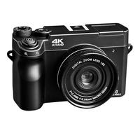 Zoomix Digital Camera Original, Anti-shake Flash Light 16X Digital Zoom 32G Memory Card (Black-32GB)