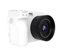 Zoomix Digital Camera with 4K Ultra HD Video, 18x Digital Zoom, Front/Rear Camera Switching for Vlogging, Travel, and Family Photography (White+64GB)