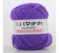 Zoomlie 5 Rolls Smooth Soft Milk Cotton Yarn 10 * 25g Double Warm Hand-Knitted Colorful Crochet Yarn Baby Wool for Craft Shawl Scarf Crochet Thread Supplies (10 Balls,Color 10)