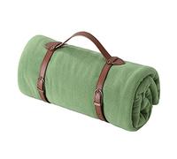 Zoomlie Yoga Warm Blanket Polar Fleece Throws Blanket 100 * 150cm Couch Throws For Home Leisure/Outdoor Camping/Work Lunch Break (Green,100 * 150cm)