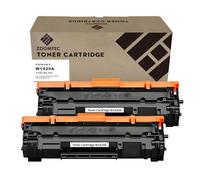 ZOOMTEC 142A W1420A WITH CHIP Toner Cartridge Compatible with HP 142A W1420A 142X W1420X Black Compatible with HP Laserjet M109 M110 MFP M130 M139 M140 Printer Excludes Models Ending in e (2x Black)