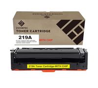 ZOOMTEC 219A W2192A Yellow with Chip Toner Cartridge Compatible with HP Color Laserjet Pro MFP 3302FDWG 3302FDW 3302SDW 3302SDWG 3302FDN 3302FDNG 3202DN 3202DW Printer (1x Yellow; with Chip)