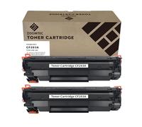 ZOOMTEC Compatible CF283A 83A Toner Cartridge Use with HP LaserJet Pro MFP M125 M127fn M127fw M202dw M225dn M225dw M225rdn M202n M201dw M201n Printer (Black, 2 Pack)