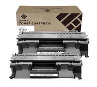 ZOOMTEC for HP CF280X 80X 6900 Page High Yield Toner Cartridge CF280A 80A compatible with HP Laserjet Pro 400 M401dn M401a M401d M401n M401dne M401dw MFP M425dw Printer (2x Black)