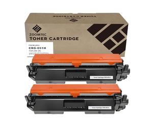 ZOOMTEC Replacement for CRG-051H CRG 051H Toner Cartridge Compatible with Canon i-SENSYS ImageCLASS LBP-160 LBP-162dw LBP-162dwf MF260 MF264dw MF267dw MF269dw Printer (2x Black, with Chip)