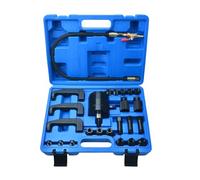 Zoomtools 24 Pcs Professional Pneumatic Diesel Injector Puller Set, Air Vibration Injector Removal Tool Kit with 3 Puller Hooks & 19 Adapters, Compatible with Bosch Delphi Denso Siemens