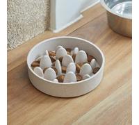 Zoon FloorGrip Bamboo Slow Feeder - Grey - Size: Small