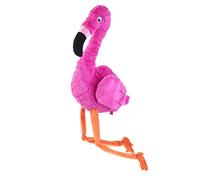 Zoon Large Flamingo Soft Plush Fun Squeaky Teddy Quality Dog Toy
